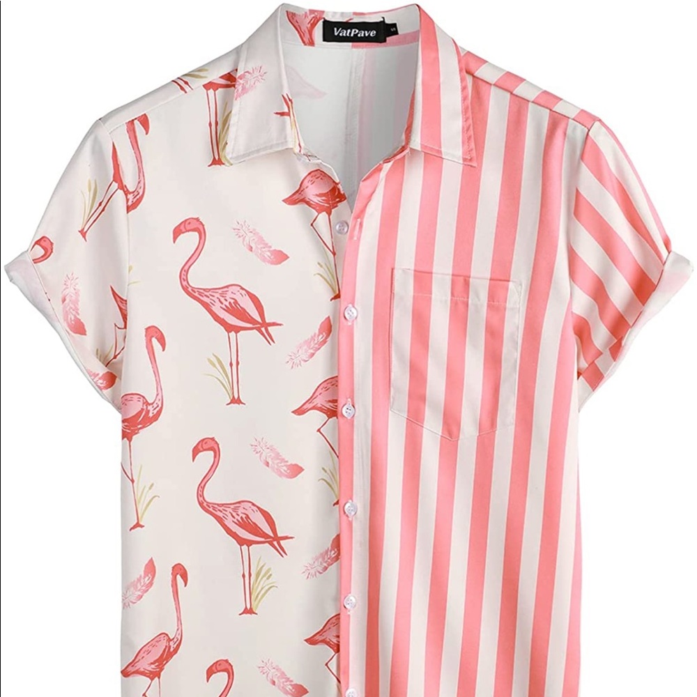 Pink flamingo shirt